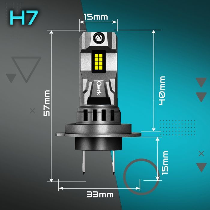 Żarówki Led H7 Qerk 1 Do 1 Więcej Światła Can Retrofit
