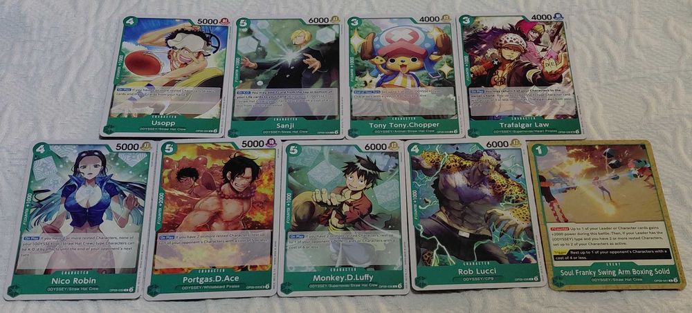 lote de 60 cartas one piece tcg op09