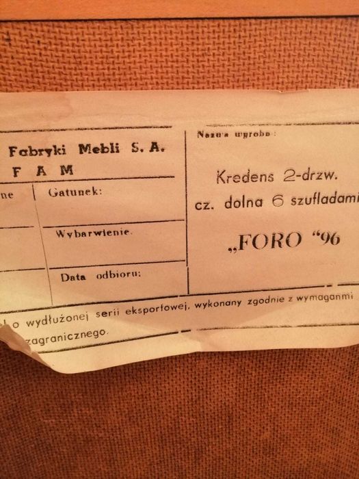 Drewniane (olcha) meble ZEFAM