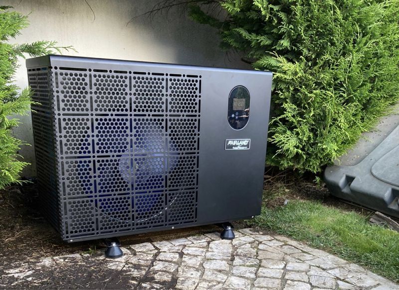 Heat pump, pool water heating promotion heat pumps