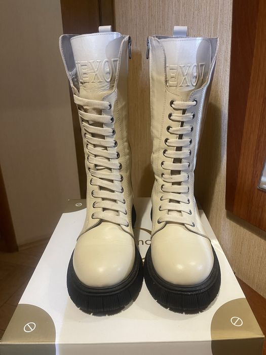 Ботинки зимние кожанные