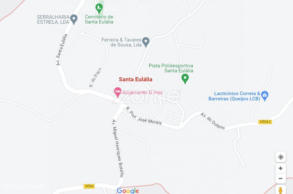 Terreno 1383m2 em Sameice e Santa Eulália - Seia