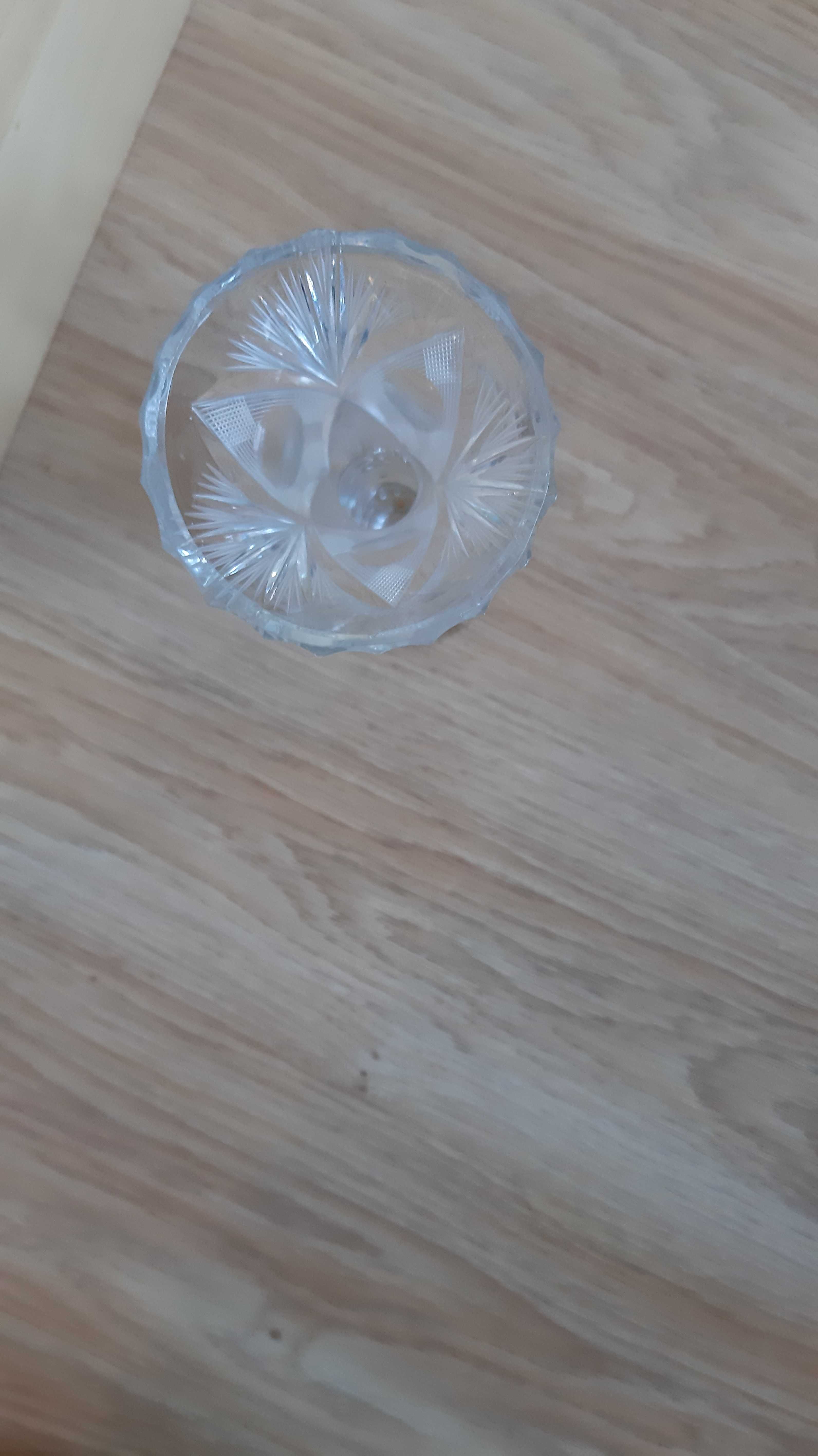 Wazon kryształowy PRL 25cm