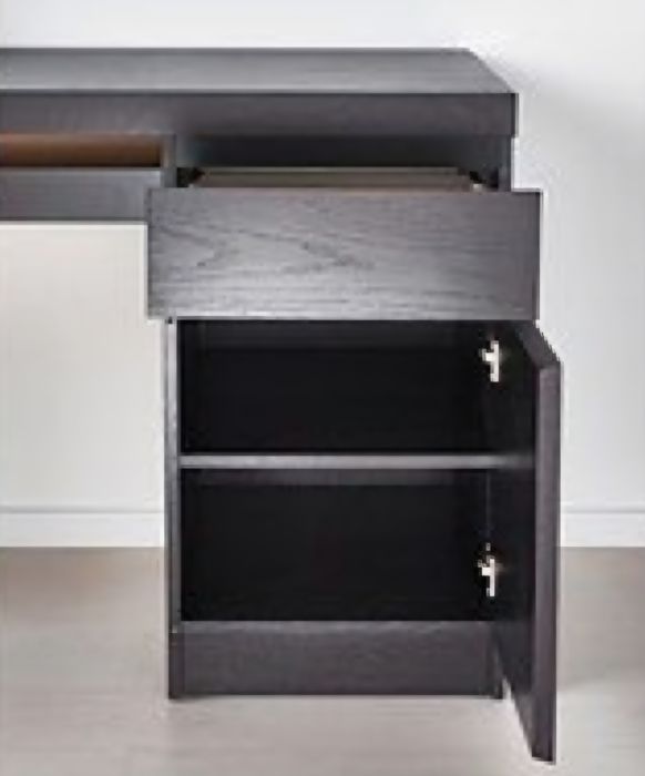 Secretária MALM castanha escura