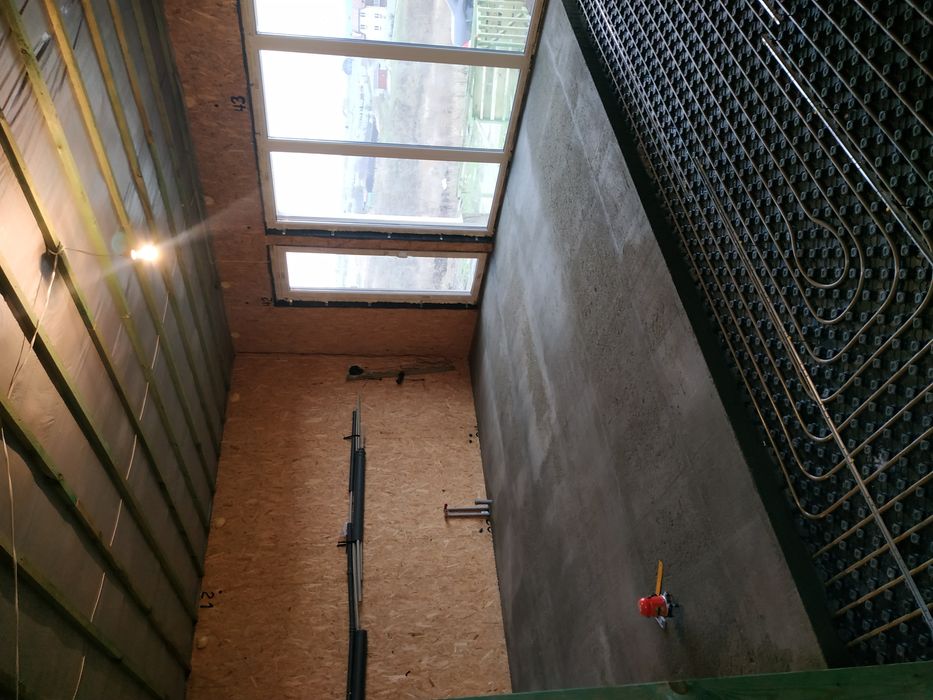 Стяжка пола, бетонирование.