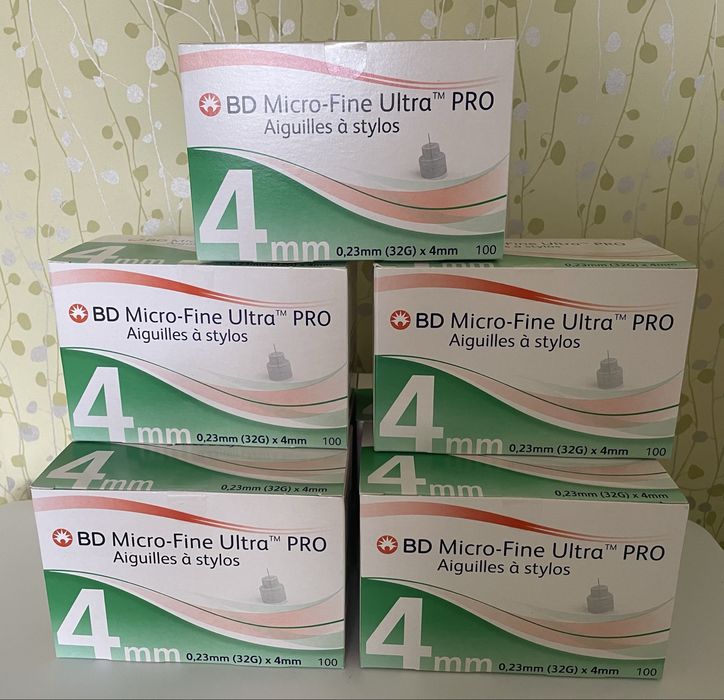 BD Micro-Fine Ultra™ PRO 32G 4 мм, 100 шт. – нові голки для інсуліну