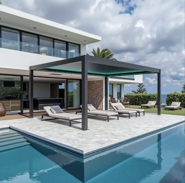 Pergola tarasowa zadaszenie