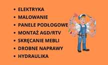 Złota rączka, Elektryk, Hydraulik, Malarz, Montaż mebli,Drobne naprawy