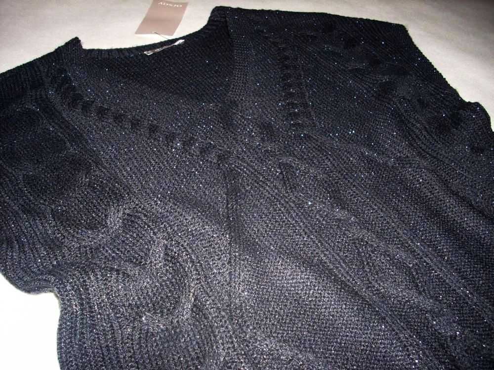 Nowa kamizelka sweter Srebrna nitka 38 40 42