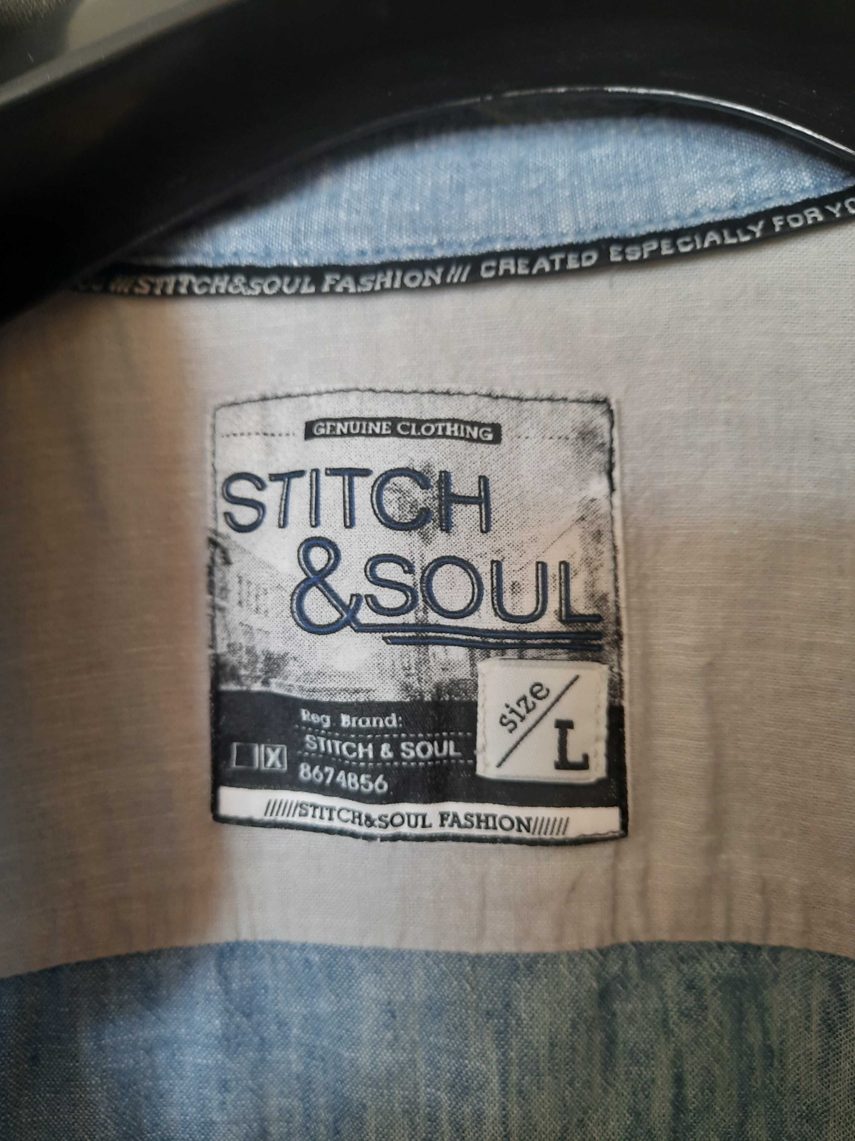 Koszula męska granatowa STITCH & SOUL