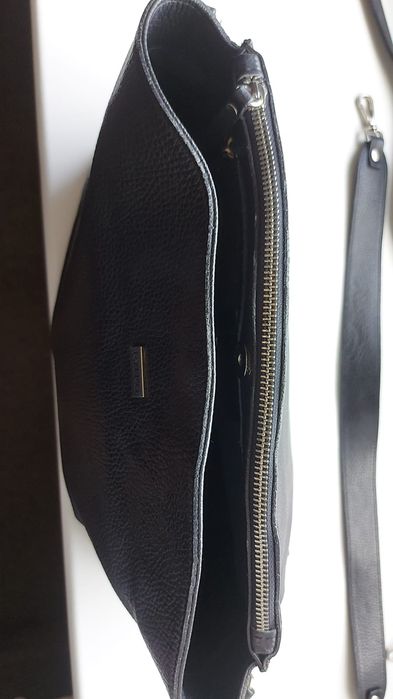 Torebka Ryłko skóra naturalna czarna