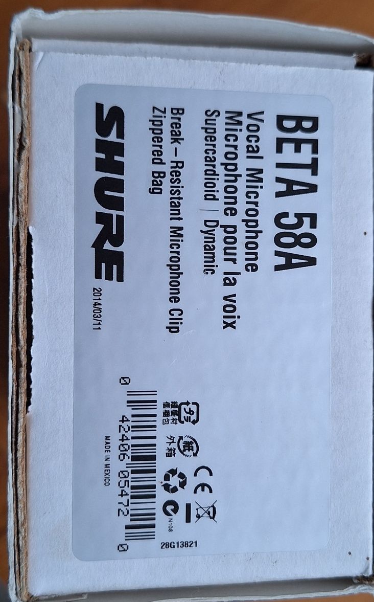 Mikrofon SHURE BETA 58A