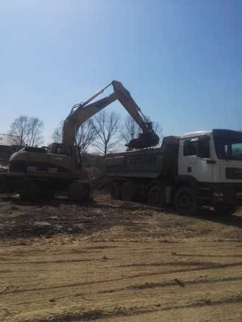 wyburzenia, wykopy, wywóz gruzu, ziemi, transport, koparka,  dolomit