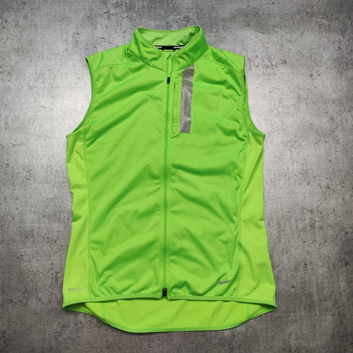 MĘSKA NEON Premium Sportowa Kamizelka Nike Dri-Fit Thermal Bieganie