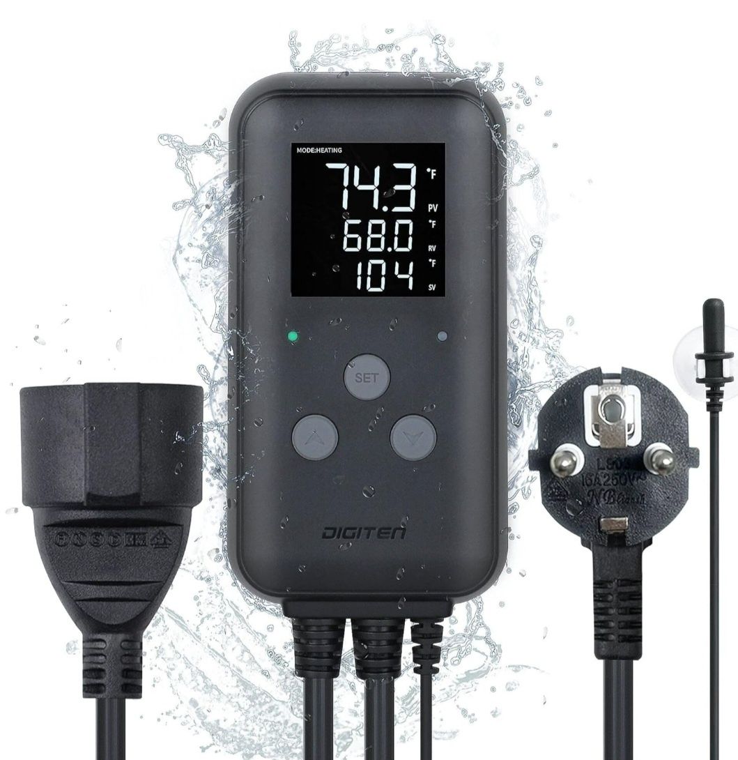 Termostat Digiten 315A , kontroler temperatury do akwarium, szklarni .