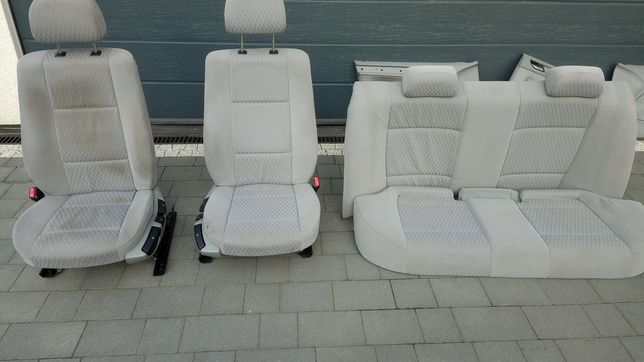 Fotele, wnętrze, BMW E46 sedan
