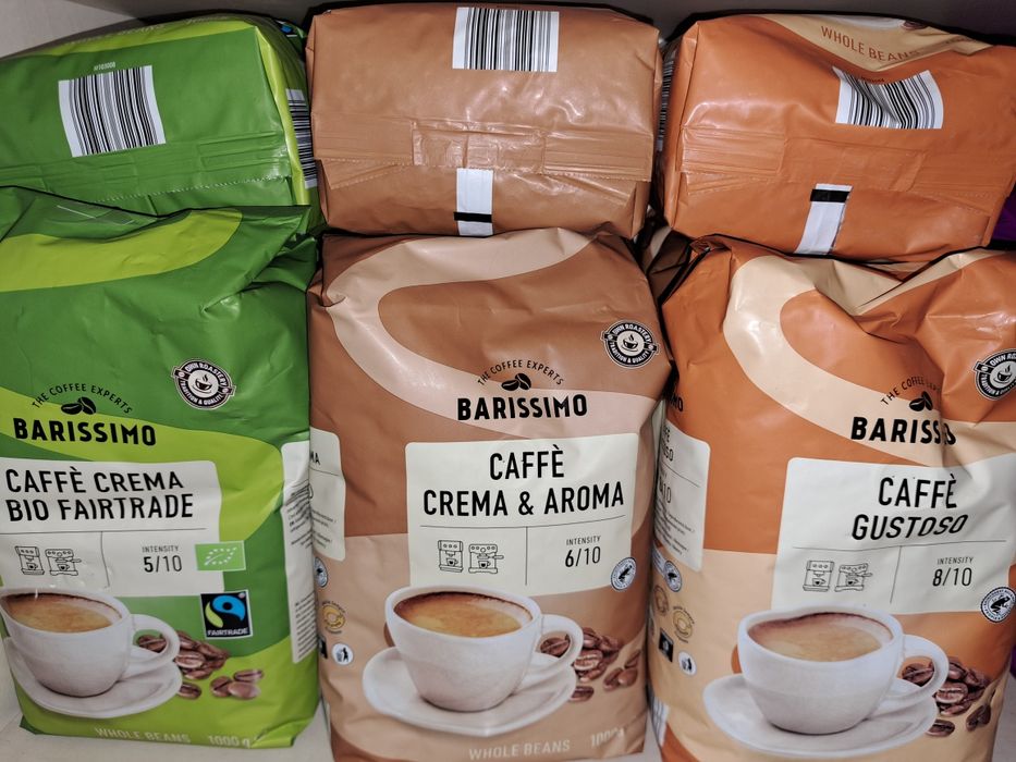 Kawa Barissimo Caffe gustoso crema & aroma bio nature różne rodzaje