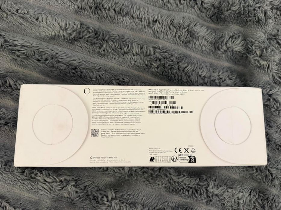 mwx53qf/a apple watch series 10 42mm silver at blue cioua s/l cel