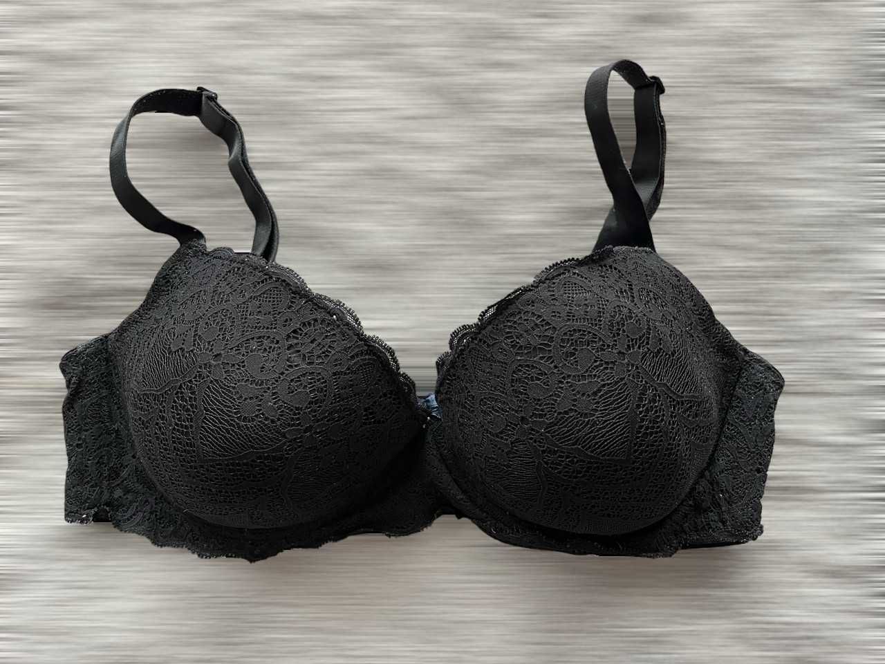 dkny stanik biustonosz bra 75e czarny bielizna basic elegancka casual