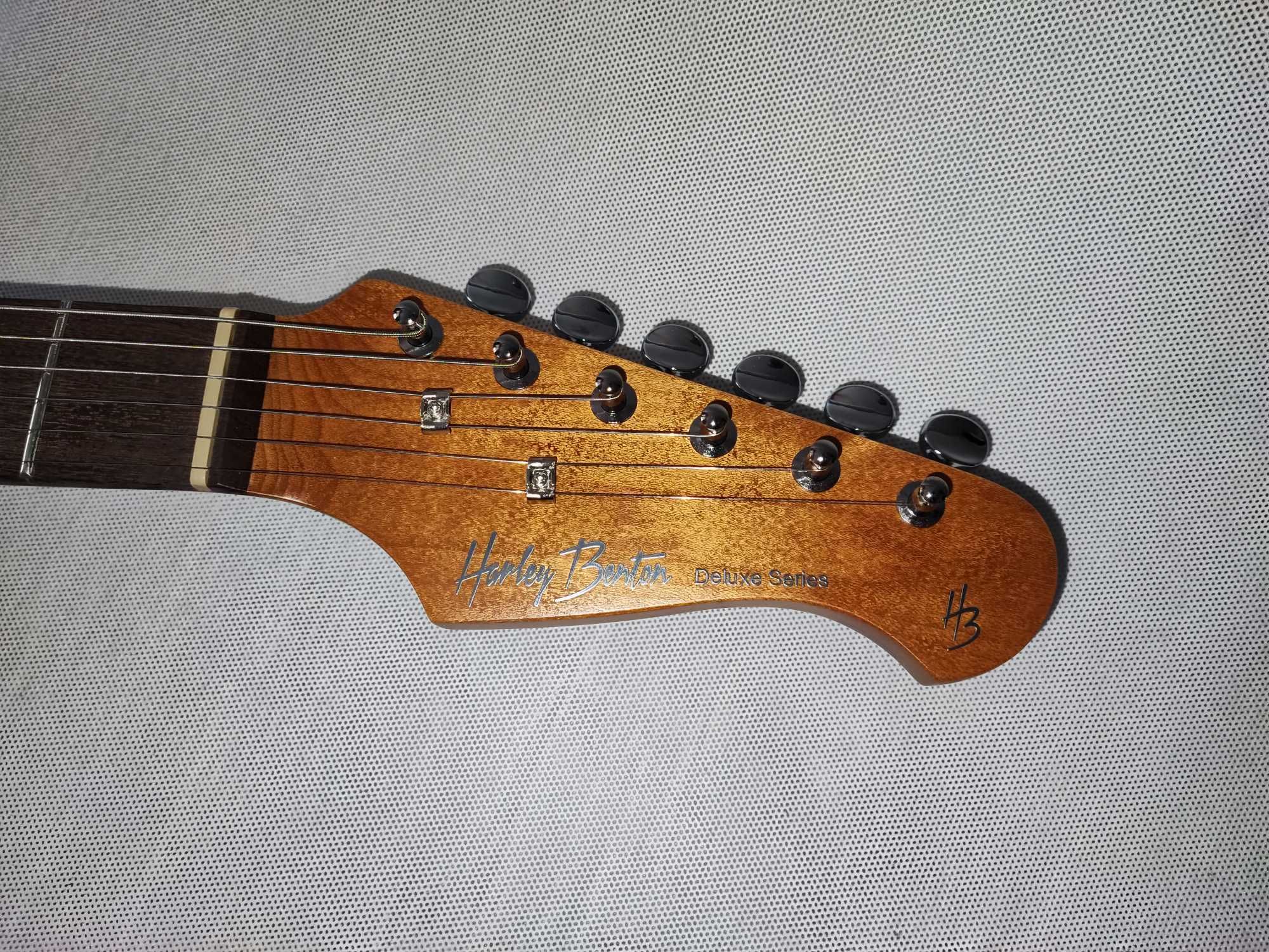 HARLEY BENTON ST-MODERN HH BK gitara stratocaster ustawiona lutniczo