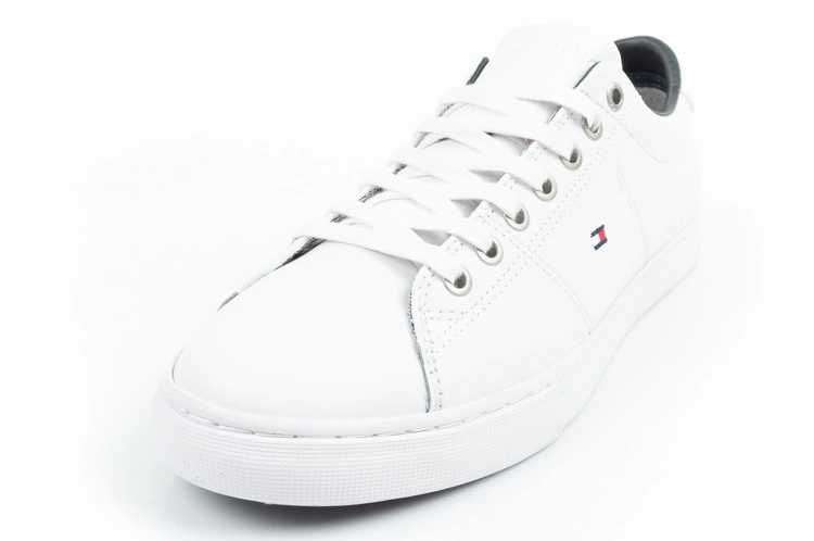 Tommy Hilfiger Essential męskie trampki wygodne skóra białe r. 40-46