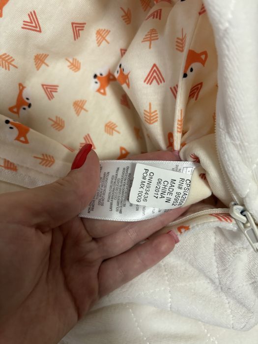 Дитячий комбінезон демісезонний велветовий 3/6 м