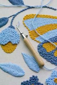 Игла для ковровой вышивки Lavor punch needle, португальская игла Лавор