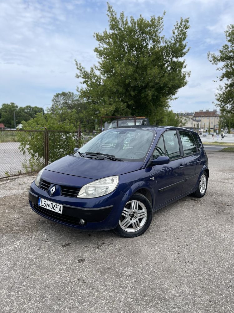 Renault Megane Scenic 1.9D**Zamiana**Gwarancja**Klima**Hak**Alufelgi**