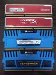 Оперативка kingston, corsair ddr3 16gb 4x4gb 1333-1600 ціна за всі