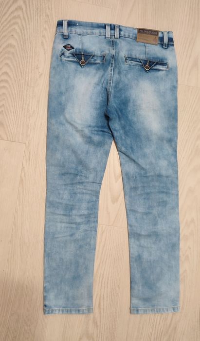Jeansy spodnie chłopięce 134/140