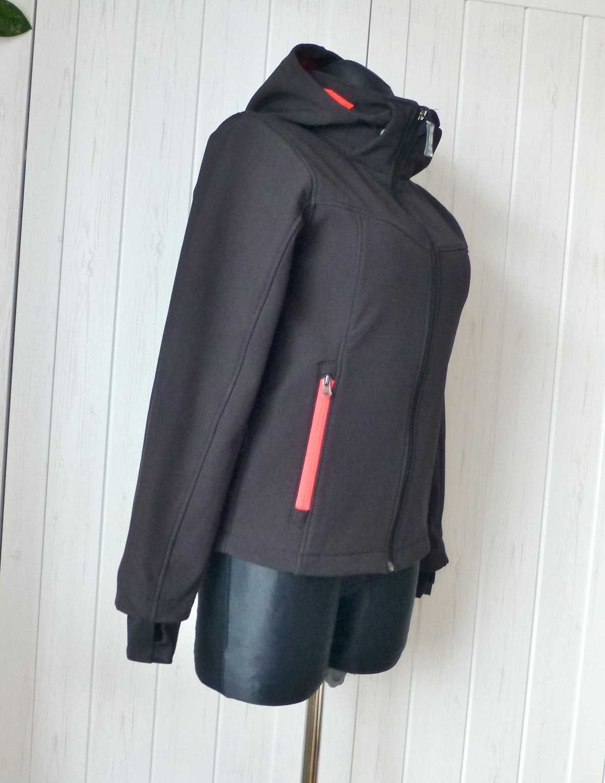 H&M Sport damski softshell kurtka polarowa z kapturem  XS S