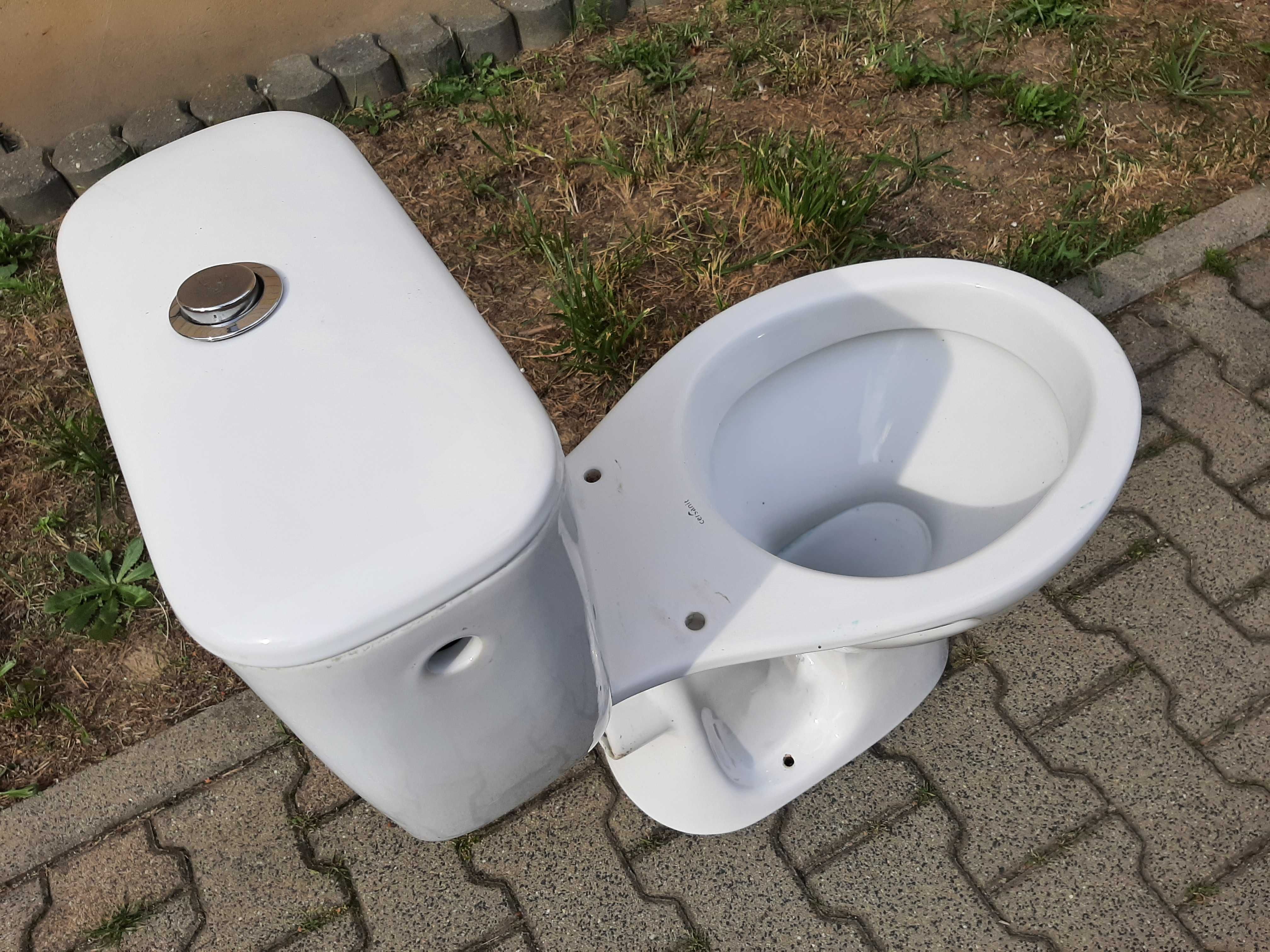 Kompakt Zestaw WC Toalaeta Cersanit proste wyjście poziome