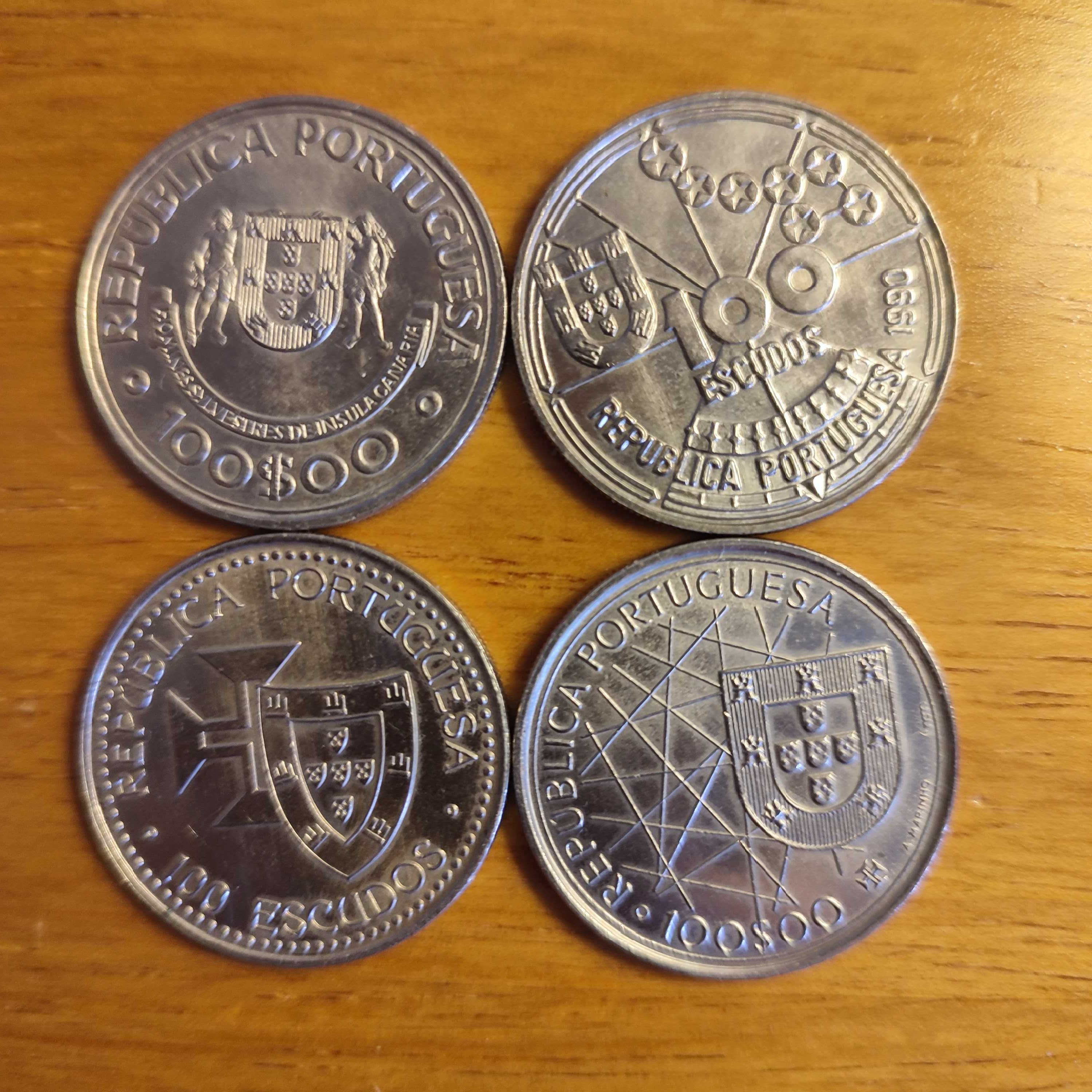Conjunto de 4 moedas comemorativas
