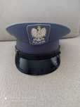 Czapka policyjna do gabardyny.