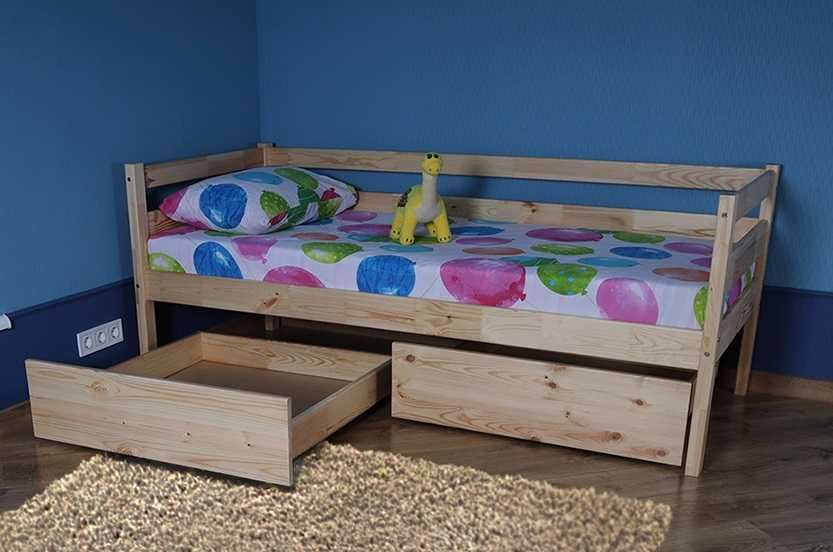 Ліжко натуральна сосна "Сімба" | Оплата при отриманні АКЦІЯ 3750 грн