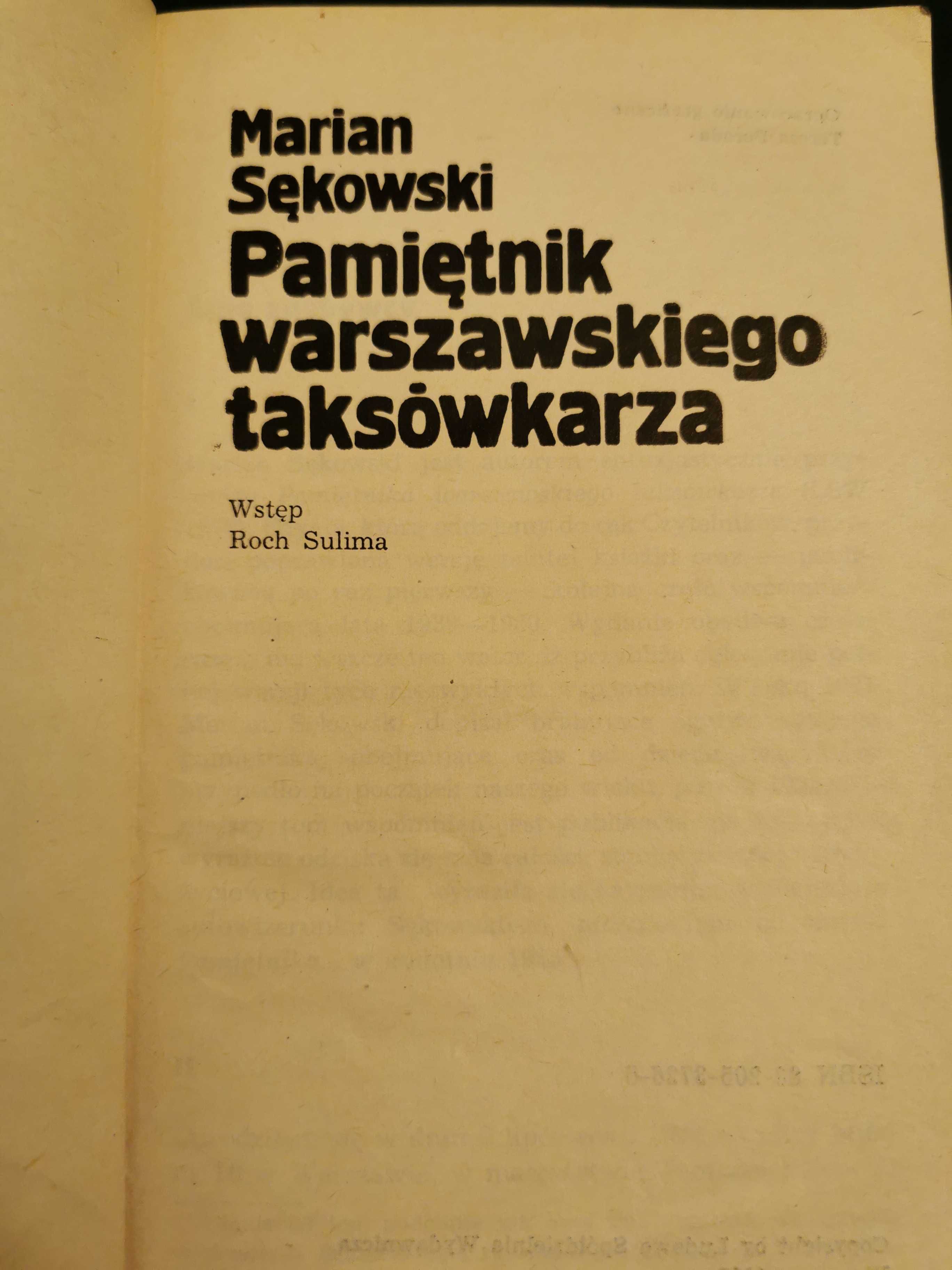 Pamiętnik warszawskiego taksówkarza Marian Sękowski