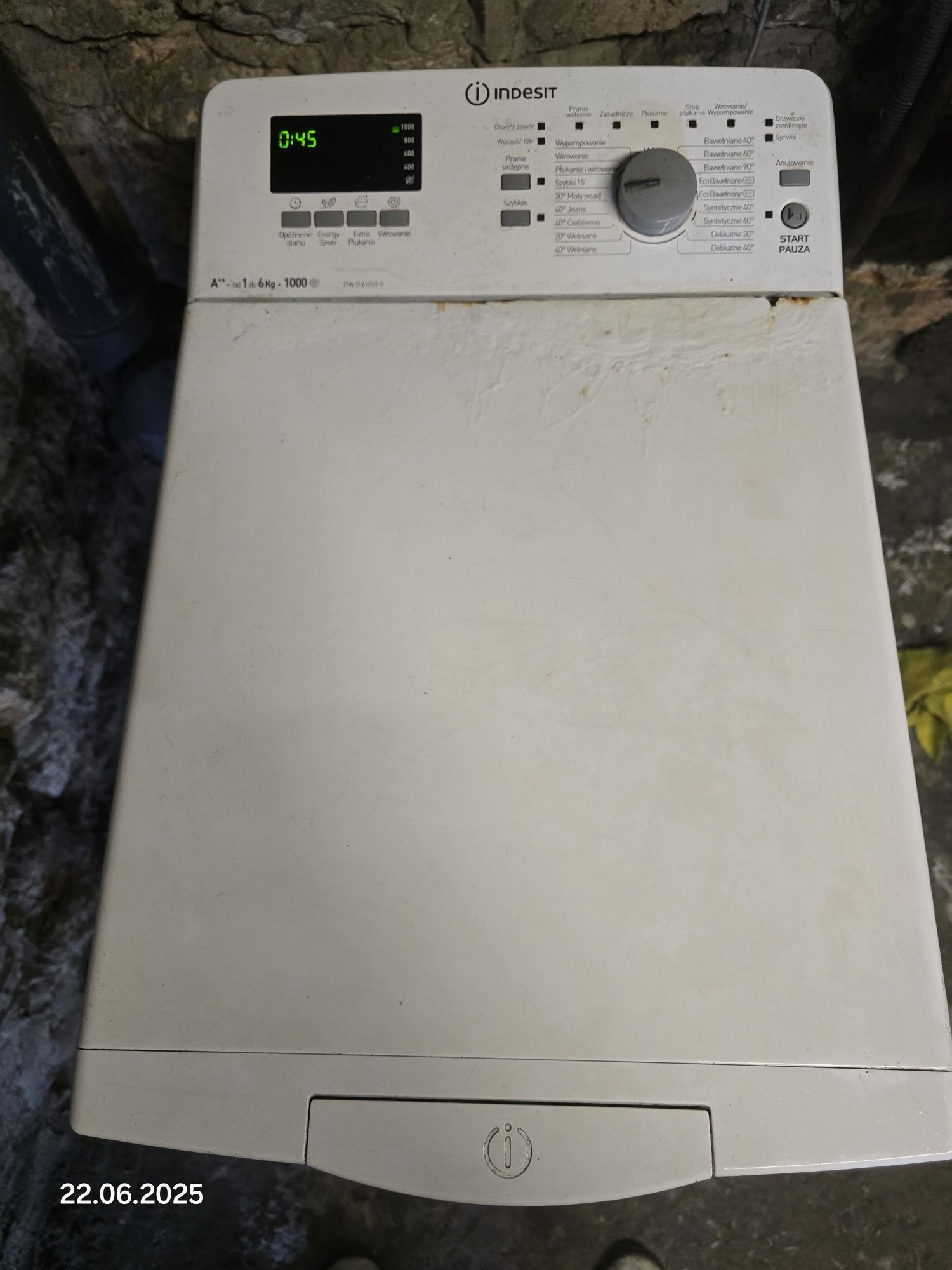 Pralka indesit ITW D 61052 G