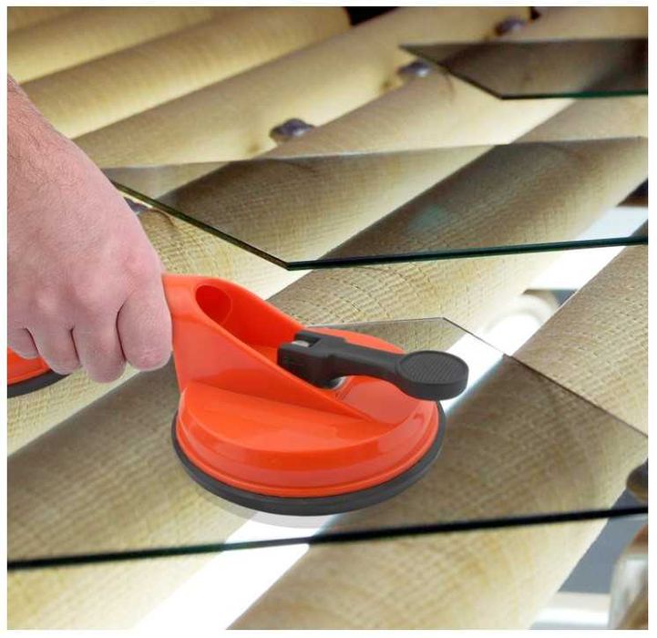 Zestaw 2 przyssawek podwójnych do szkła/płytek, udźwig do do 100kg