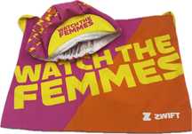 Czapka kolarska pod kask + torba typu Musette Zwift watch femmes