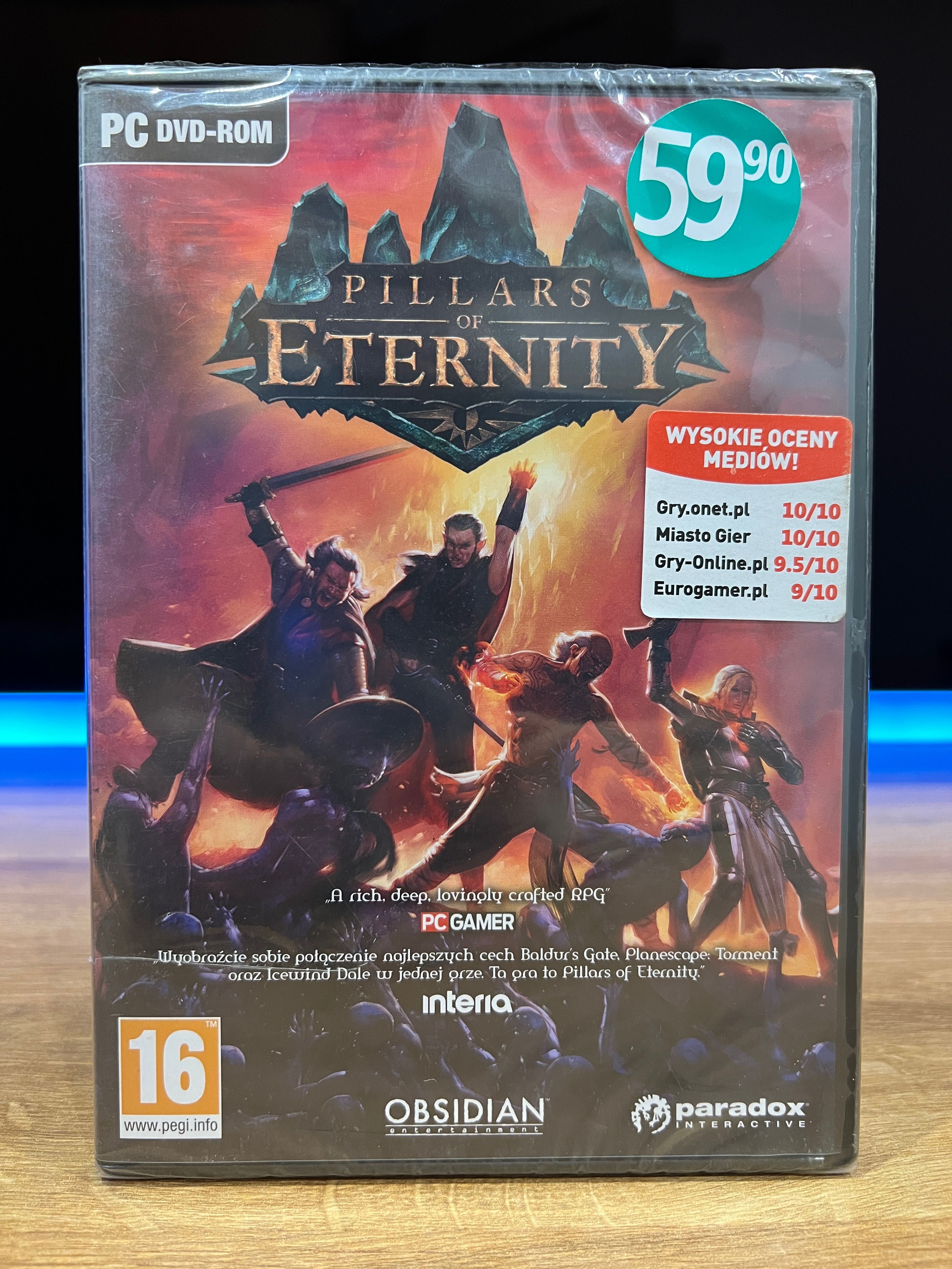 Pillars Of Eternity NOWA FOLIA (PC PL 2015) DVD BOX premierowe wydanie