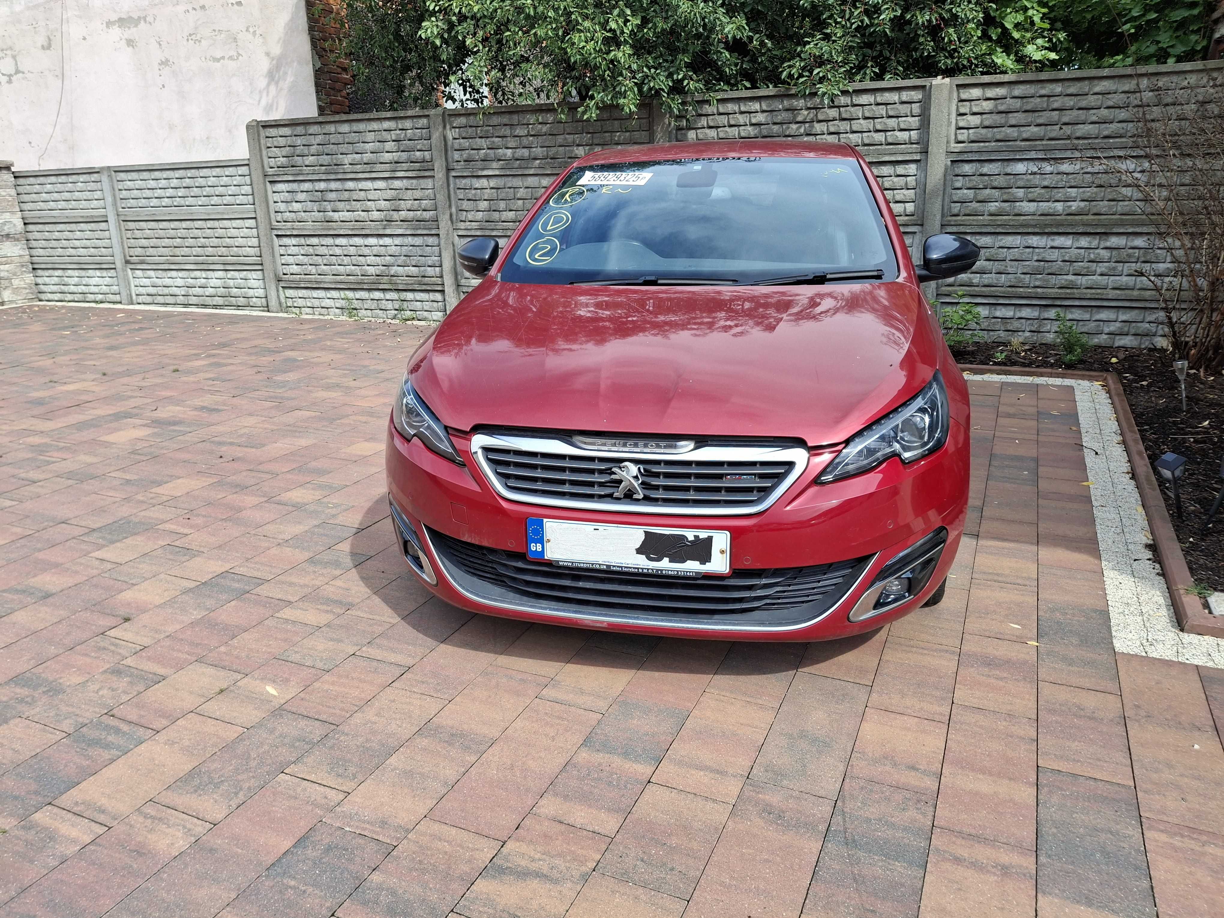peugeot 308 t9 gt line epyd zderzak maska drzwi klapa silnik 2.0 e-hdi