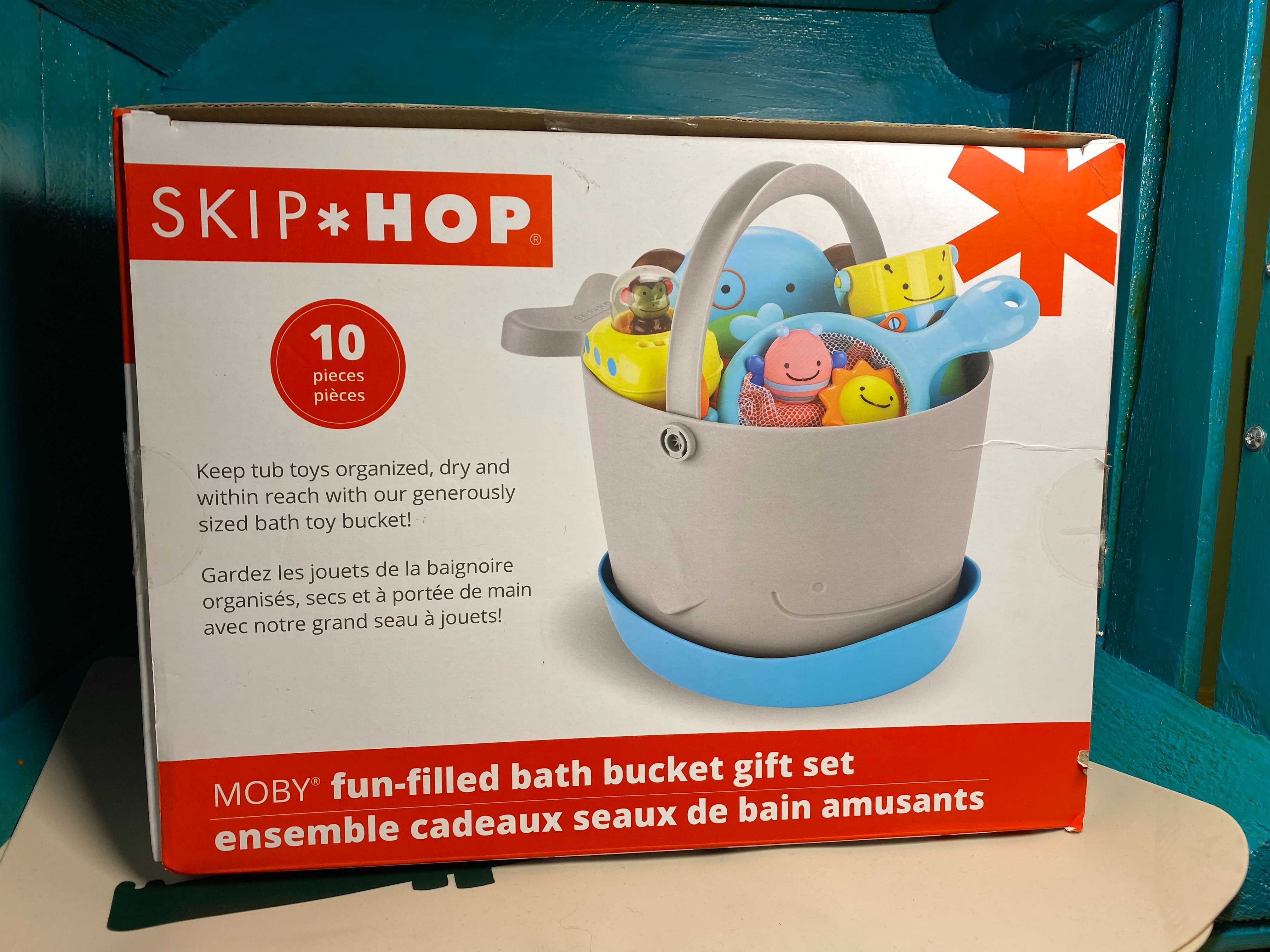 Skip Hop, Moby, zabawki do kąpieli, zestaw prezentowy, zestaw basen