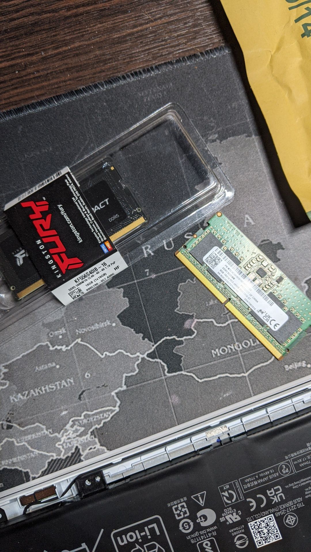 Micron DDR5 4800mgz 1x8gb sodimm дя ноутбука