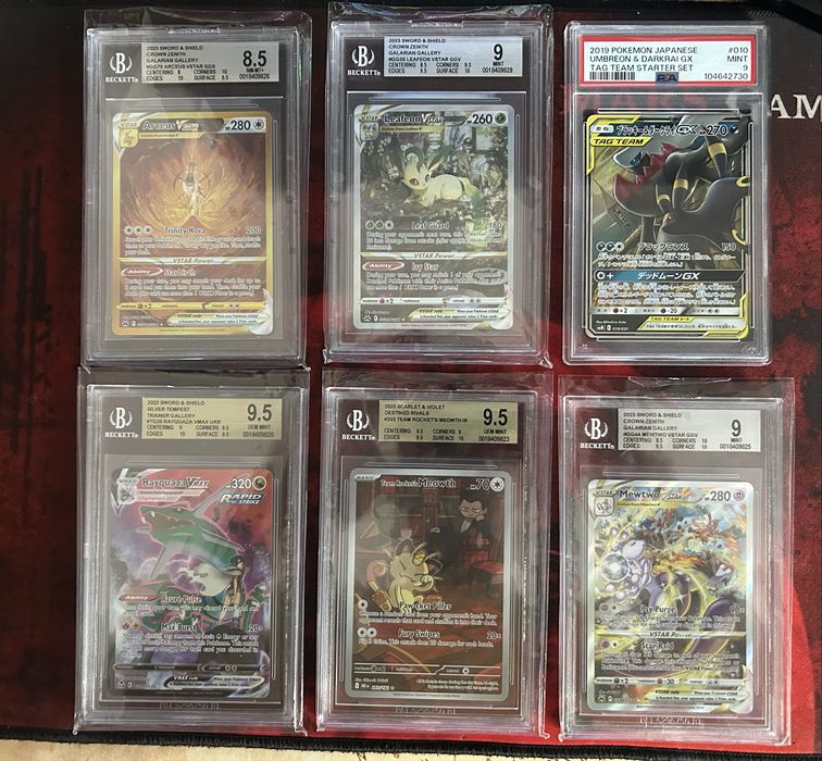 Slabs pokemon bgs e psa