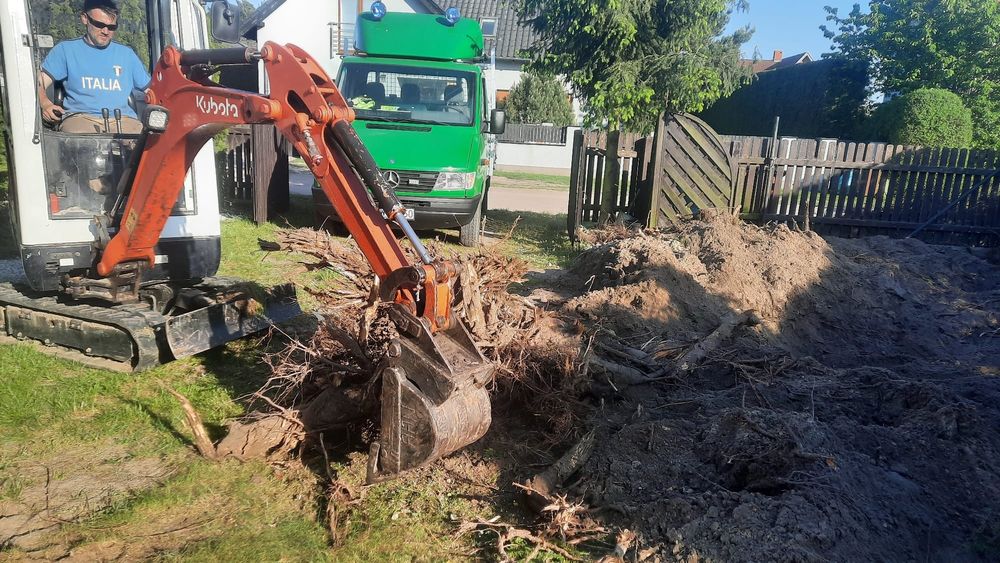 Usługi minikoparką