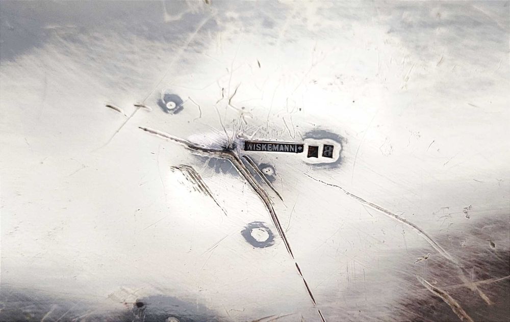 Przepiękna srebrzona żardiniera Wiskemann, koniec XIX wieku Bruksela