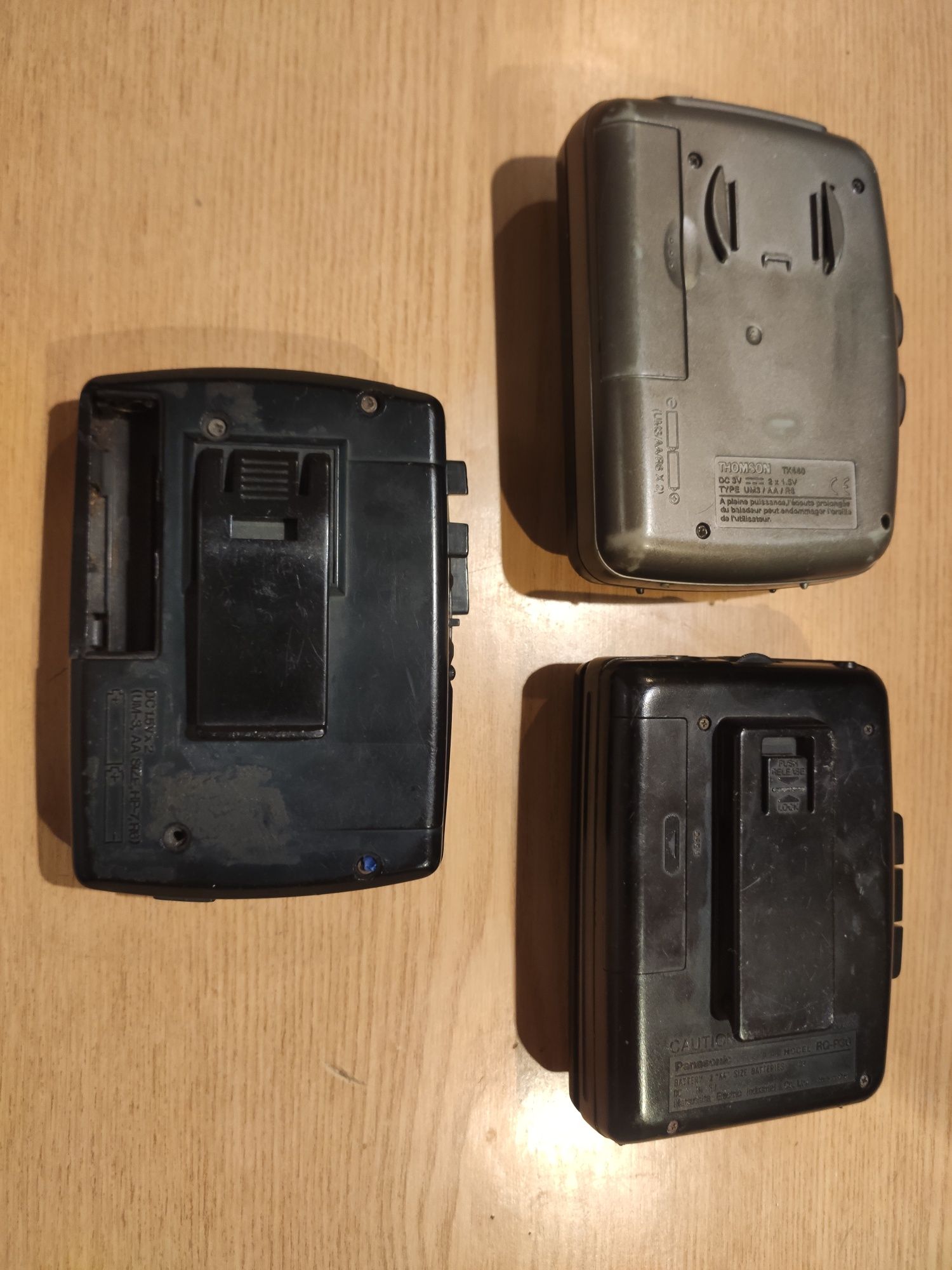 Плеєри касетні Thomson TK440, Panasonic RQ-P30 та пишущий