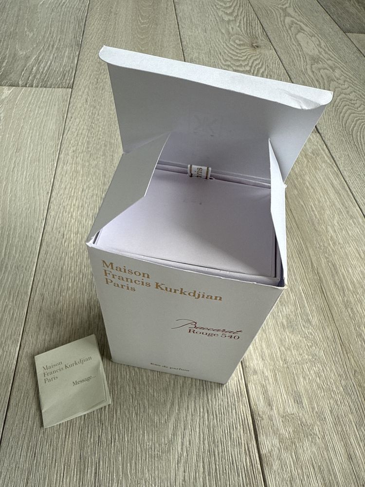 Maison Francis Kurkdjian Paris Baccarat Rouge 540