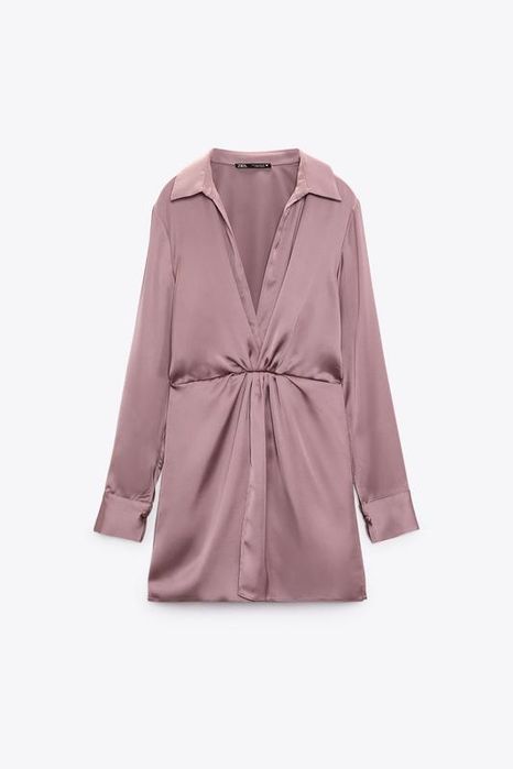 Сатинова сукня плаття zara