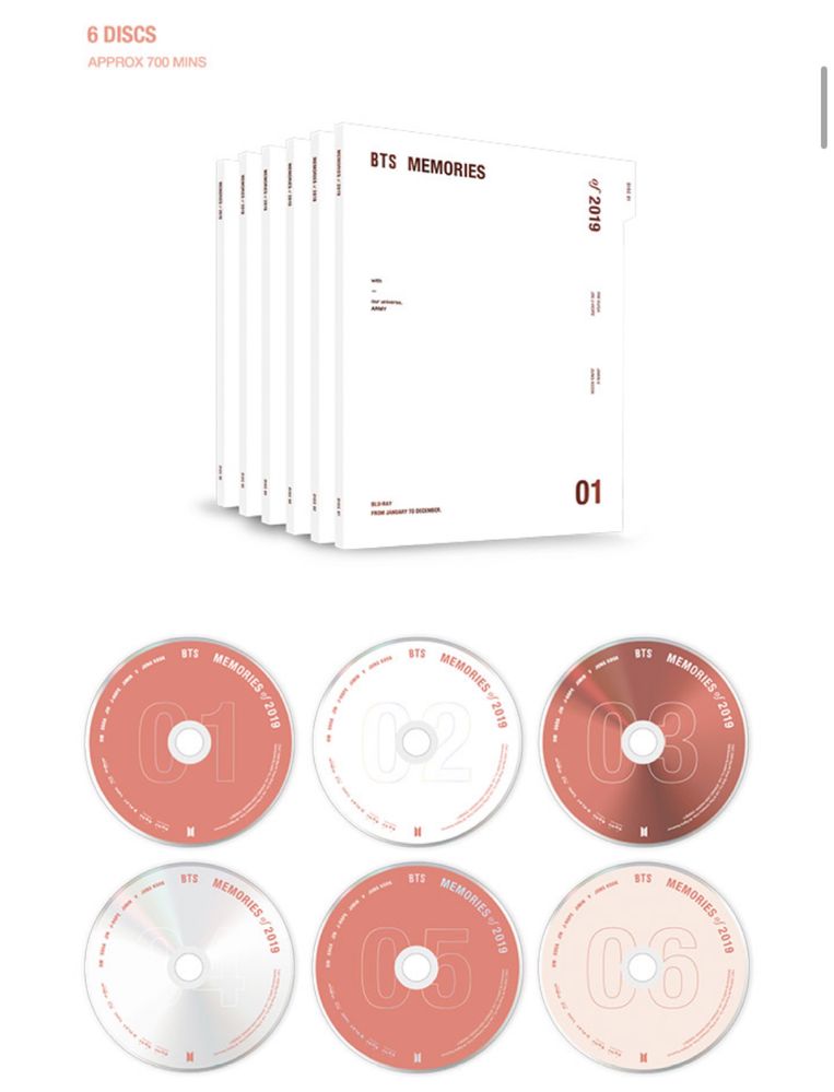 BTS DVD: memories of 2019 blue-ray